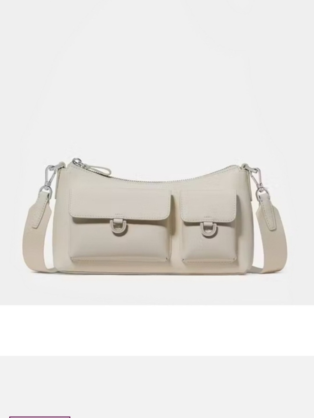 Kate Spade Cargo Leather Crossbody Bag, Cashew Milk White NWT